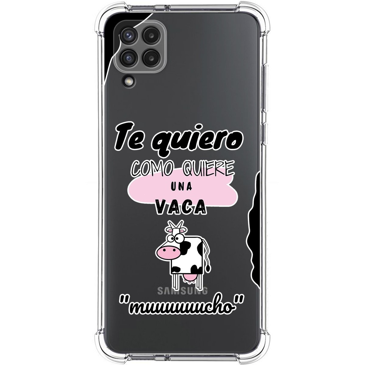 Funda Silicona Antigolpes para Samsung Galaxy A22 4G / M22 diseño Vaca Dibujos