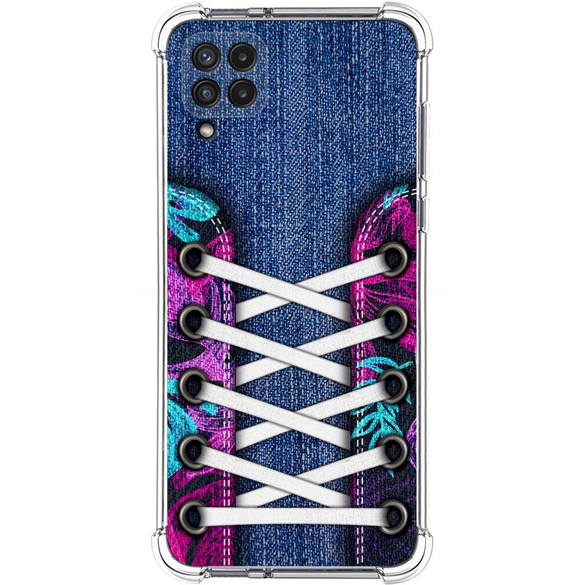 Funda Silicona Antigolpes para Samsung Galaxy A22 4G / M22 diseño Zapatillas 06 Dibujos