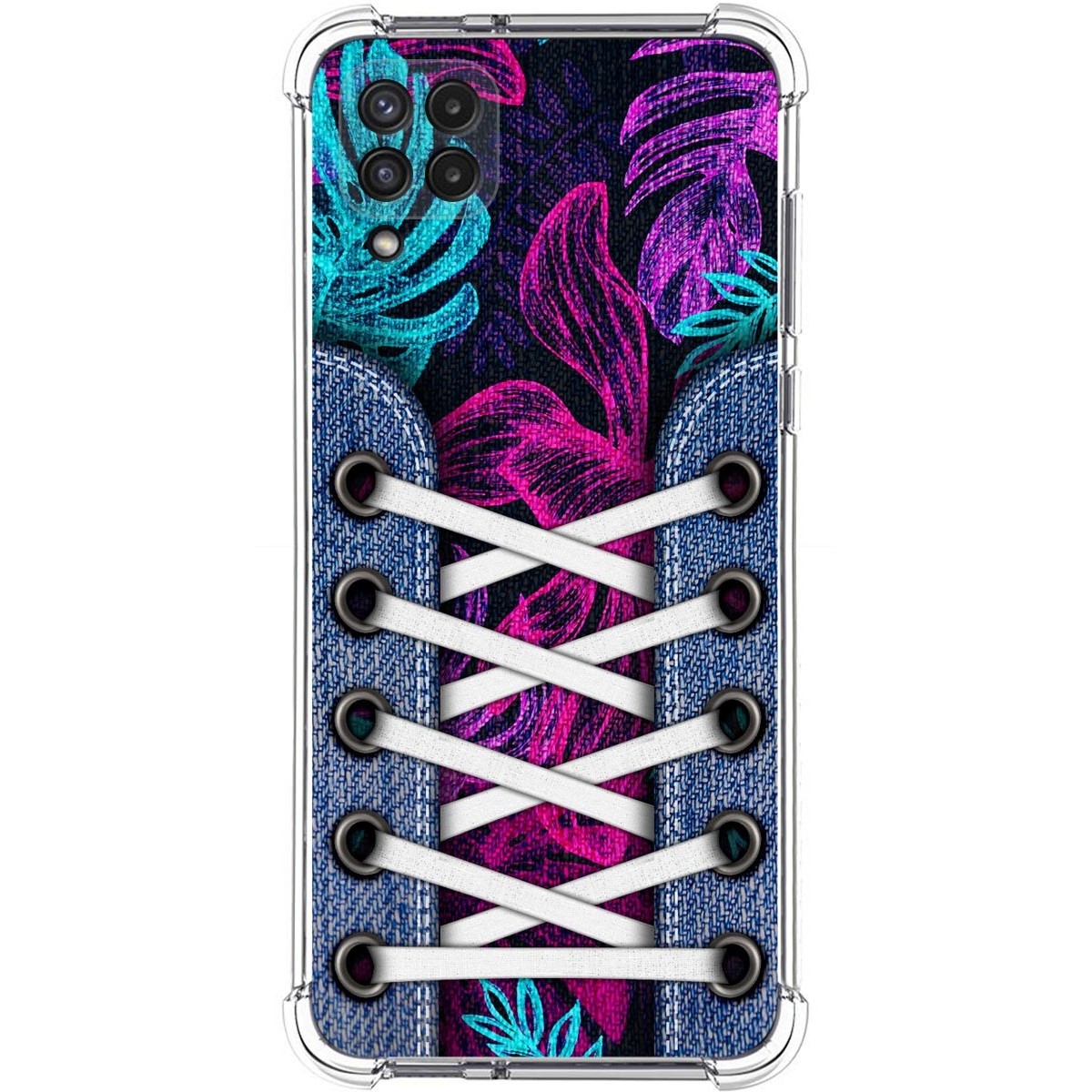 Funda Silicona Antigolpes para Samsung Galaxy A22 4G / M22 diseño Zapatillas 07 Dibujos