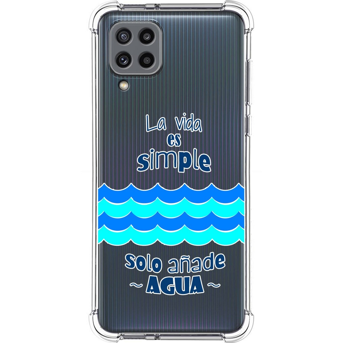 Funda Silicona Antigolpes para Samsung Galaxy M32 diseño Agua Dibujos