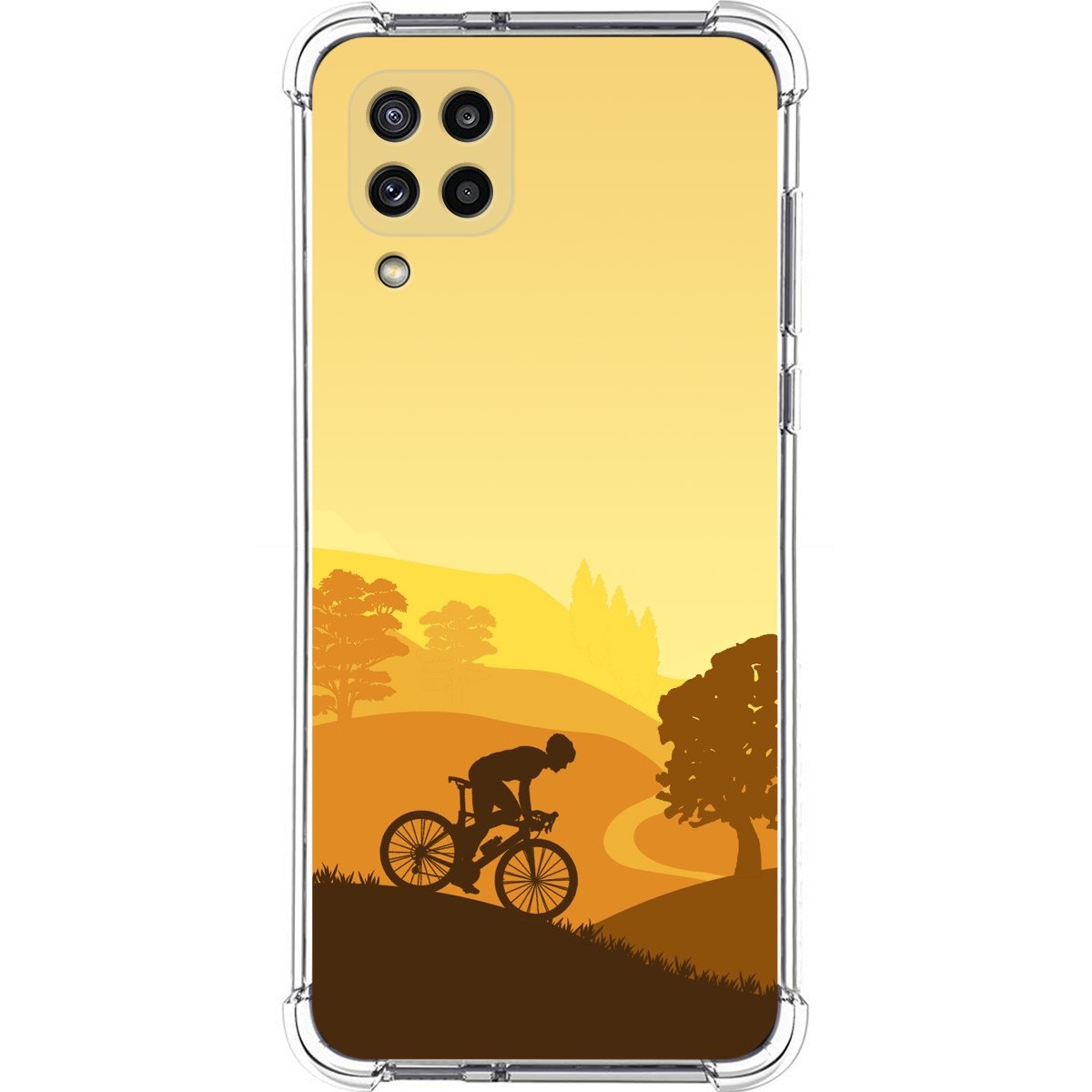 Funda Silicona Antigolpes para Samsung Galaxy M32 diseño Ciclista Dibujos