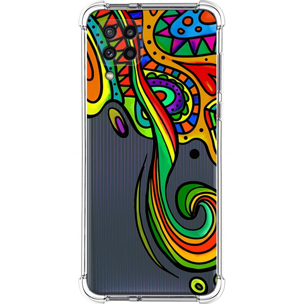 Funda Silicona Antigolpes para Samsung Galaxy M32 diseño Colores Dibujos