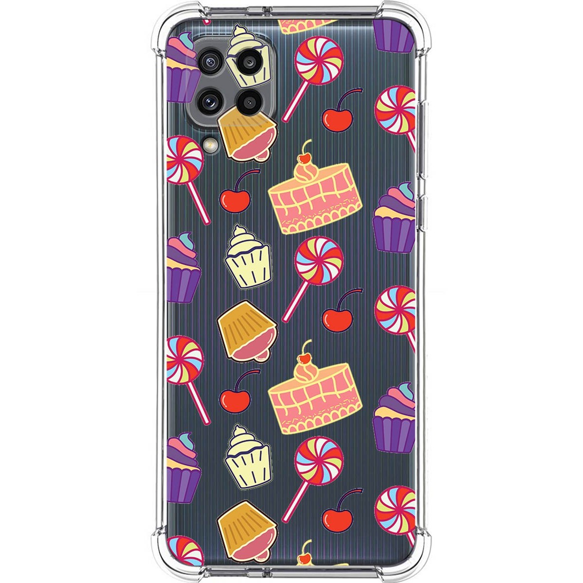Funda Silicona Antigolpes para Samsung Galaxy M32 diseño Dulces 01 Dibujos