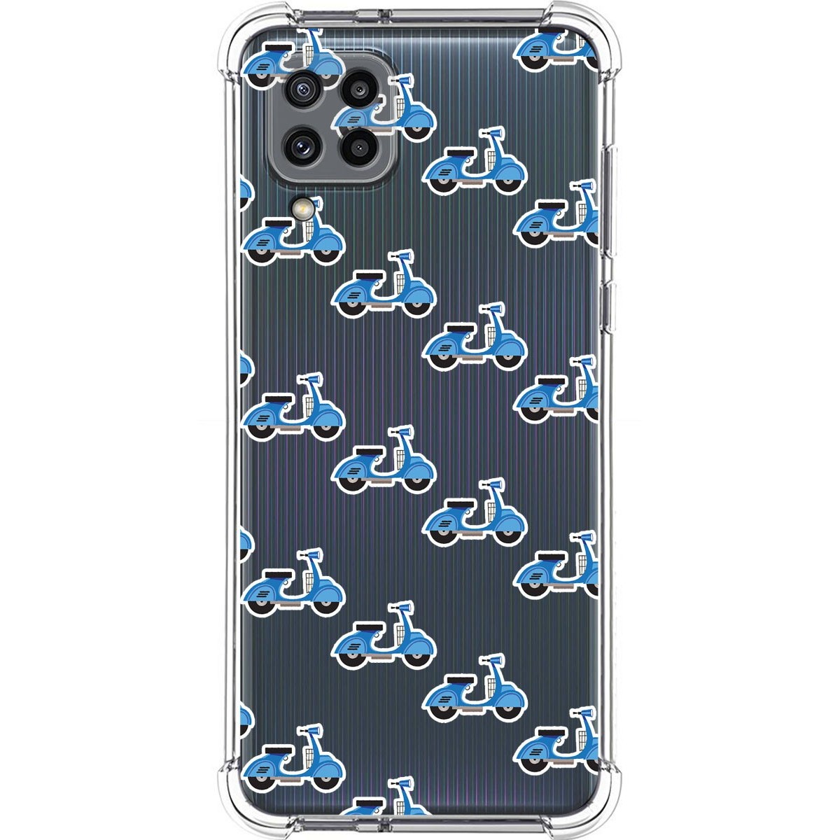 Funda Silicona Antigolpes para Samsung Galaxy M32 diseño Scooter Dibujos