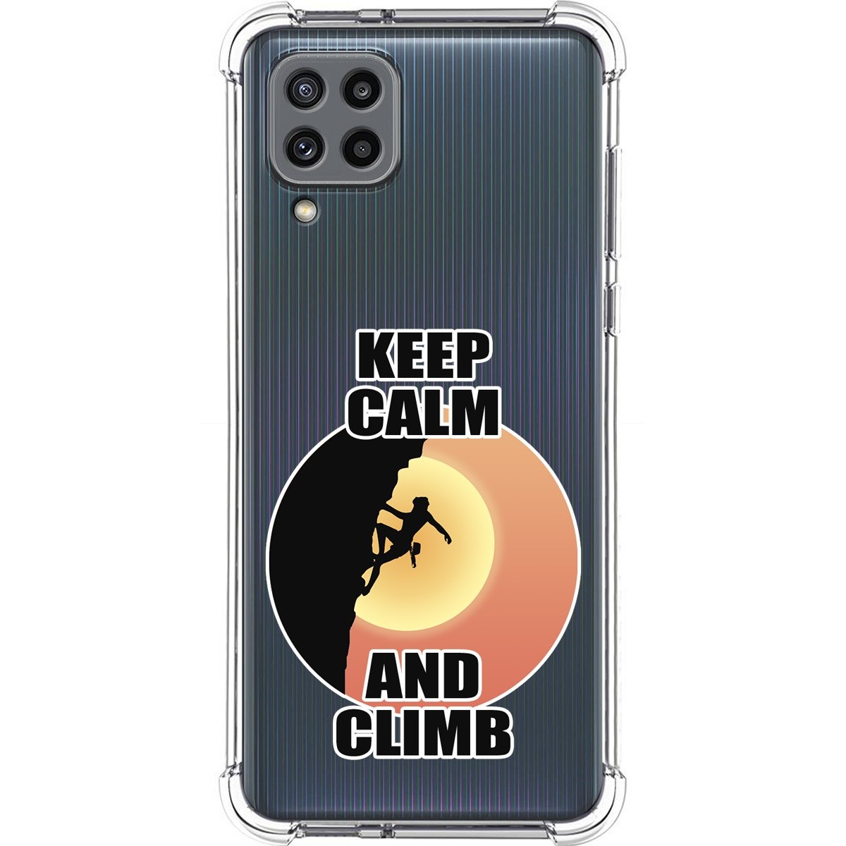 Funda Silicona Antigolpes para Samsung Galaxy M32 diseño Mujer Escalada Dibujos