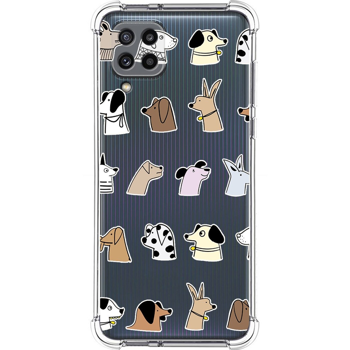 Funda Silicona Antigolpes para Samsung Galaxy M32 diseño Perros Dibujos
