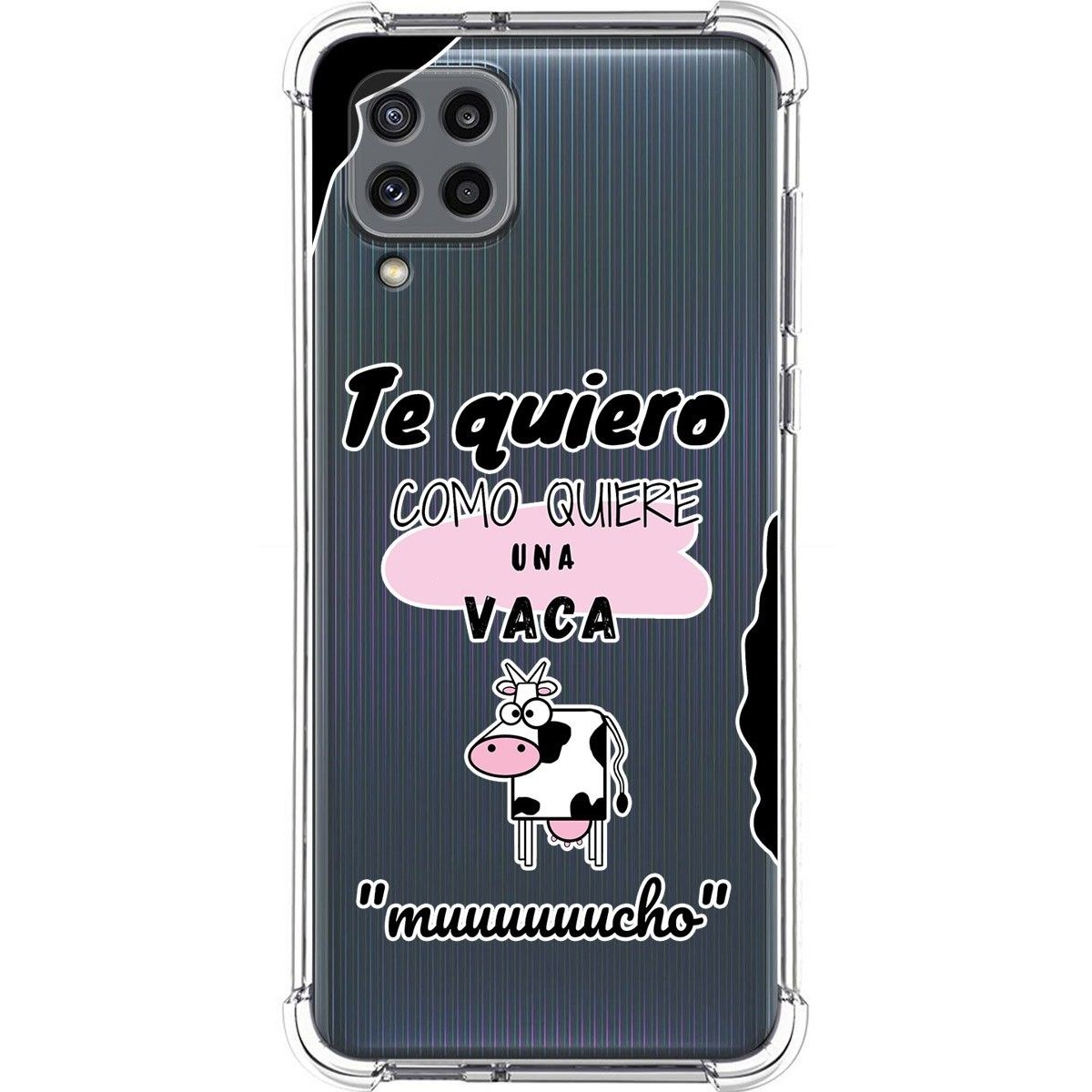 Funda Silicona Antigolpes para Samsung Galaxy M32 diseño Vaca Dibujos