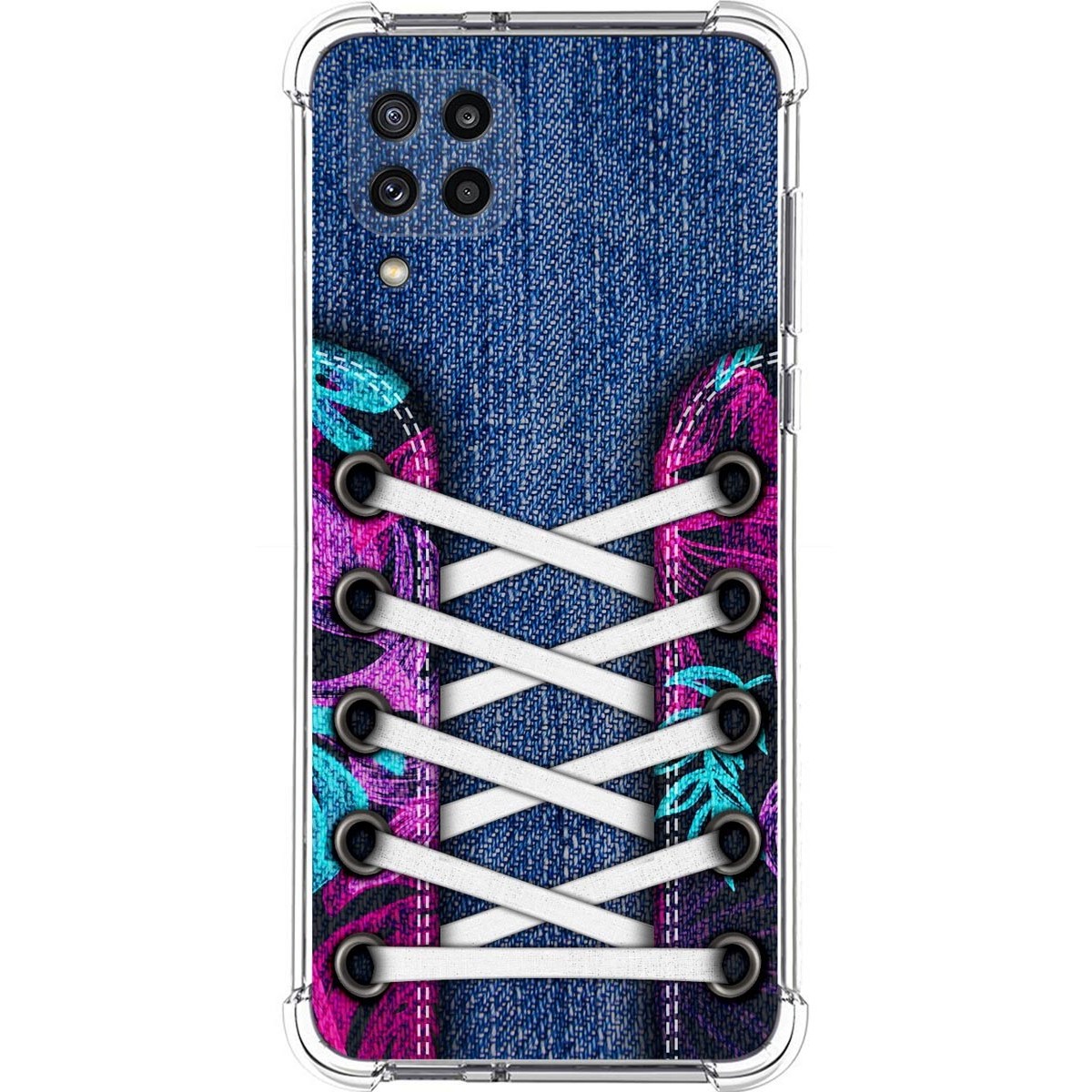 Funda Silicona Antigolpes para Samsung Galaxy M32 diseño Zapatillas 06 Dibujos