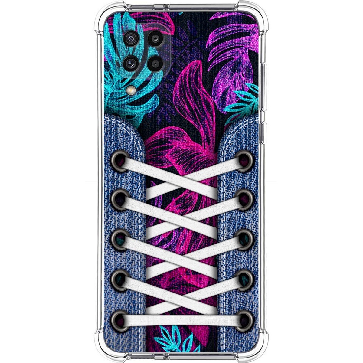 Funda Silicona Antigolpes para Samsung Galaxy M32 diseño Zapatillas 07 Dibujos