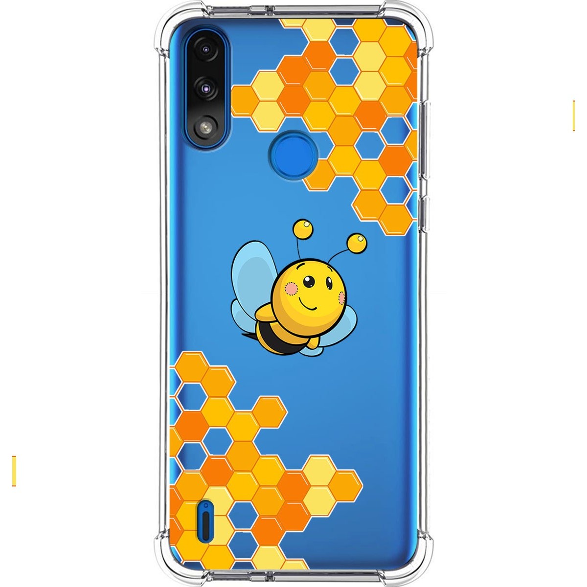 Funda Silicona Antigolpes para Motorola Moto E7 Power diseño Abeja Dibujos