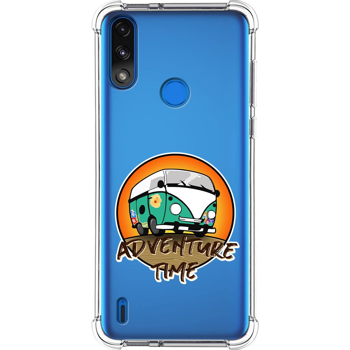 Funda Silicona Antigolpes para Motorola Moto E7 Power diseño Adventure Time Dibujos