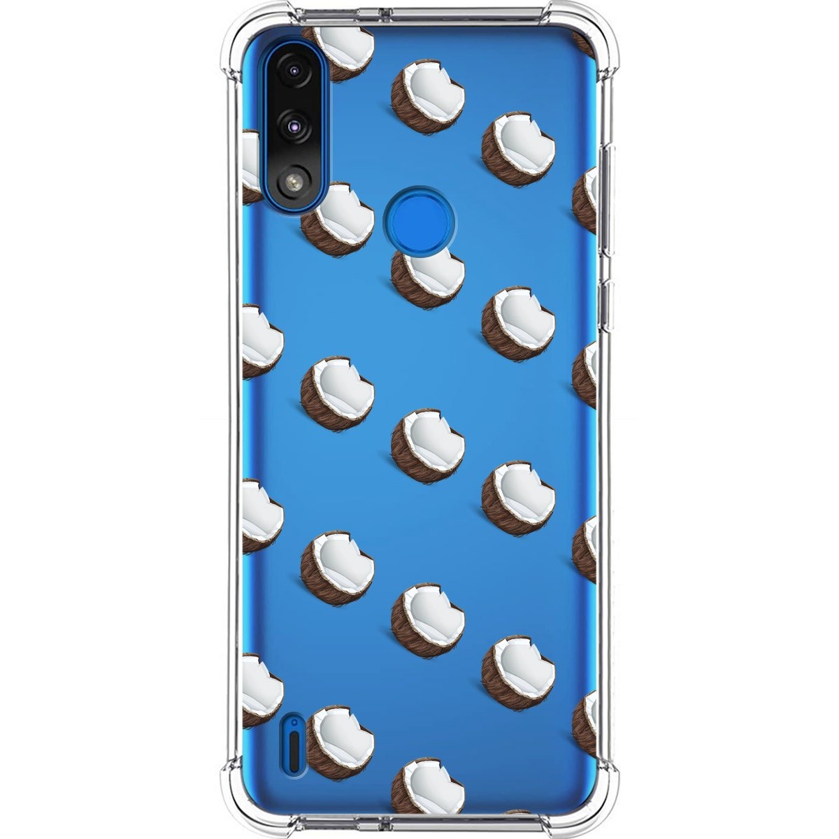 Funda Silicona Antigolpes para Motorola Moto E7 Power diseño Cocos Dibujos