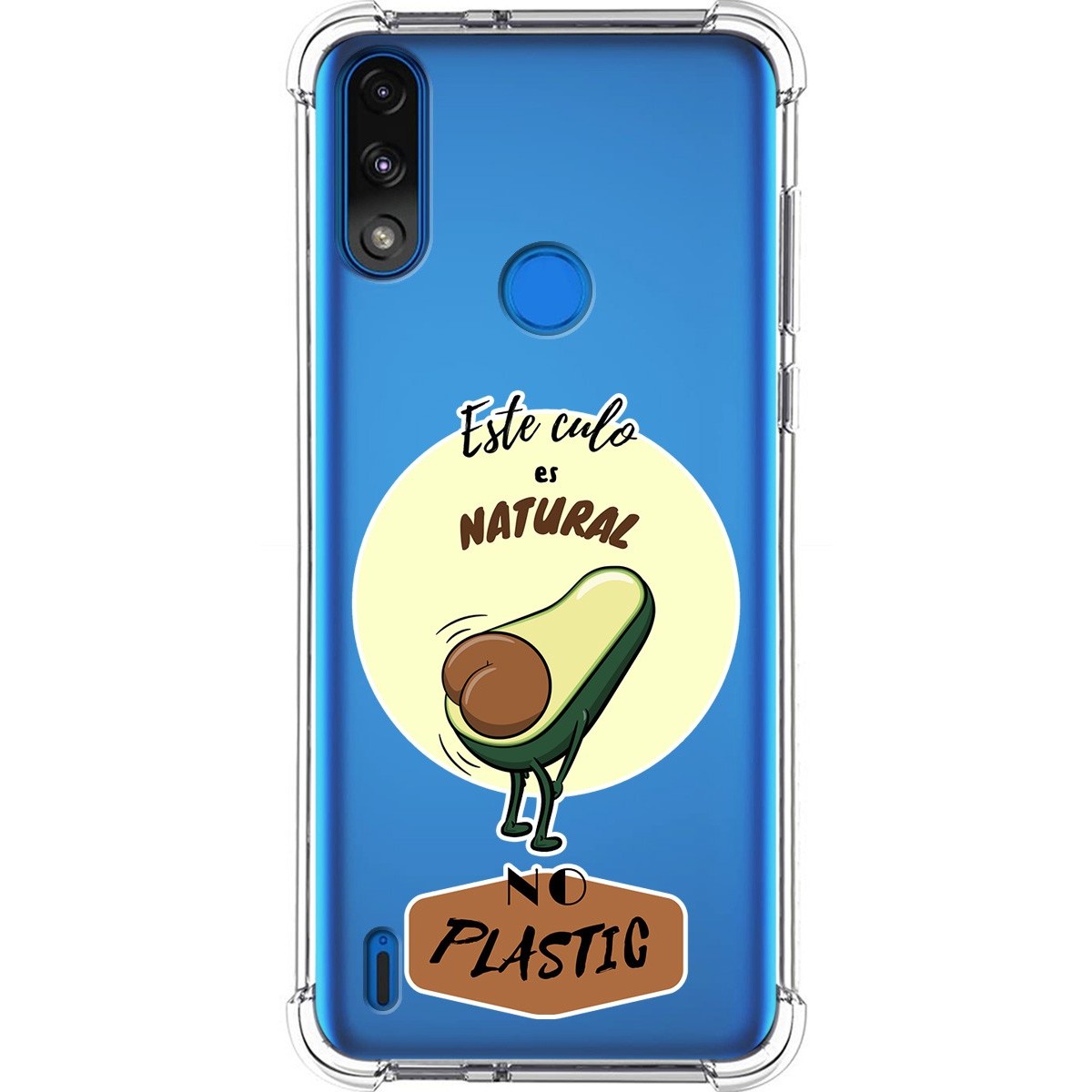 Funda Silicona Antigolpes para Motorola Moto E7 Power diseño Culo Natural Dibujos