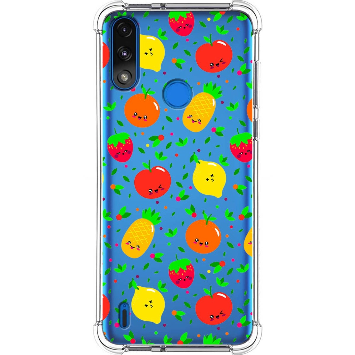 Funda Silicona Antigolpes para Motorola Moto E7 Power diseño Frutas 01 Dibujos