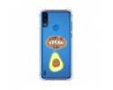 Funda Silicona Antigolpes para Motorola Moto E7 Power diseño Vegan Life Dibujos