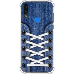 Funda Silicona Antigolpes para Motorola Moto E7 Power diseño Zapatillas 01 Dibujos