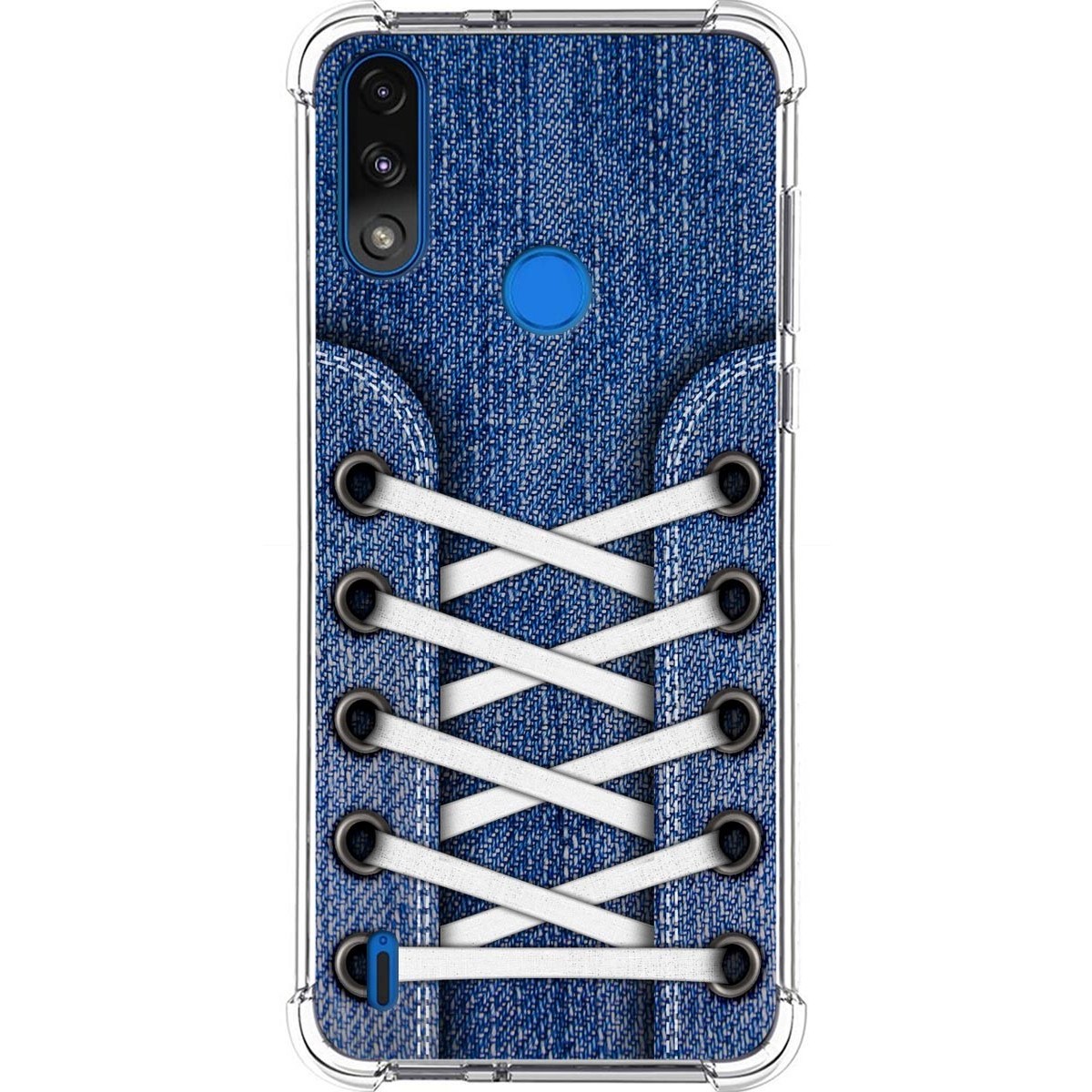 Funda Silicona Antigolpes para Motorola Moto E7 Power diseño Zapatillas 01 Dibujos