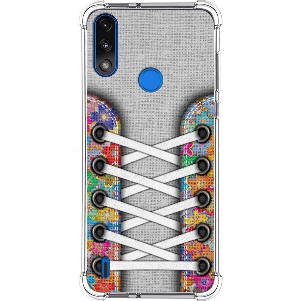 Funda Silicona Antigolpes para Motorola Moto E7 Power diseño Zapatillas 04 Dibujos