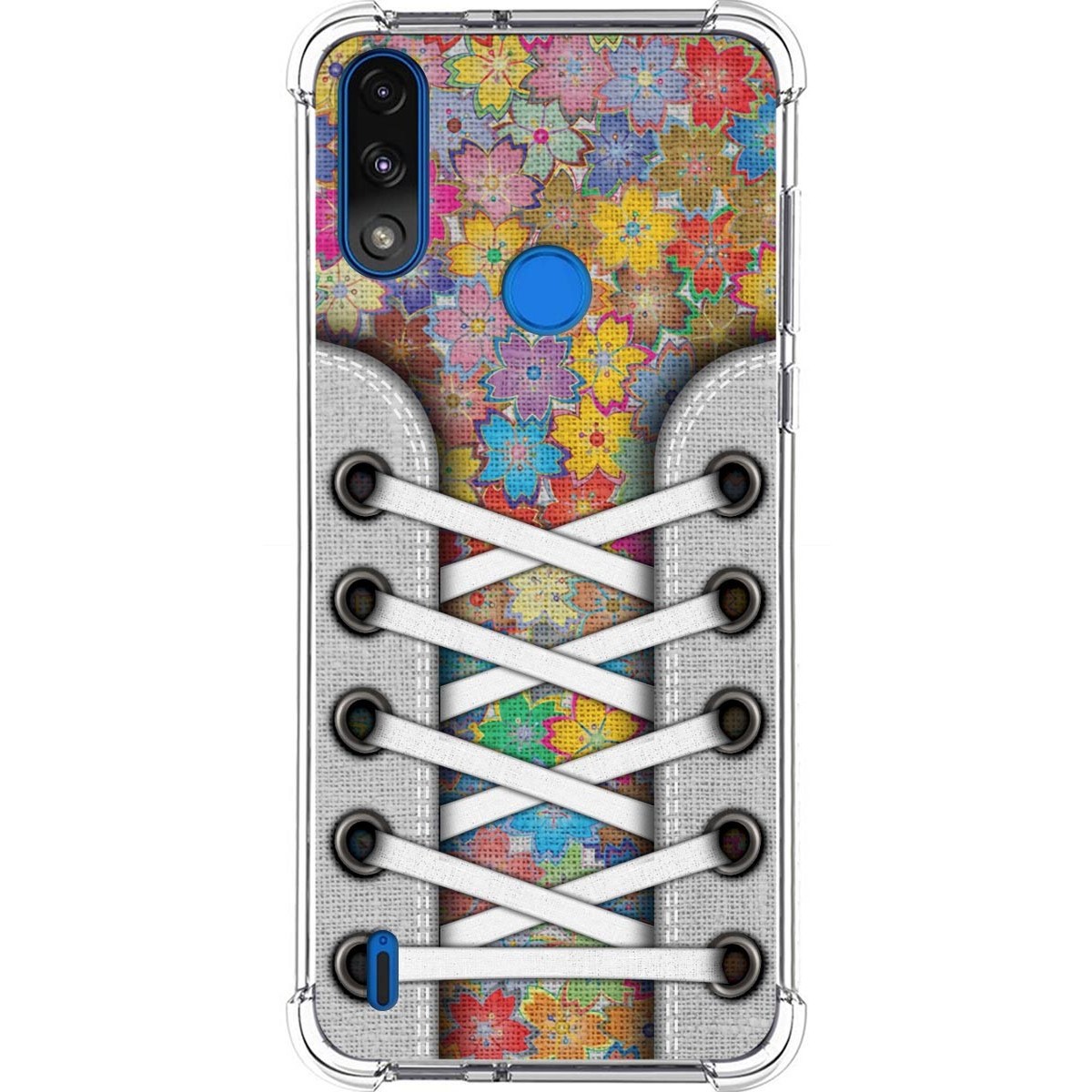 Funda Silicona Antigolpes para Motorola Moto E7 Power diseño Zapatillas 05 Dibujos
