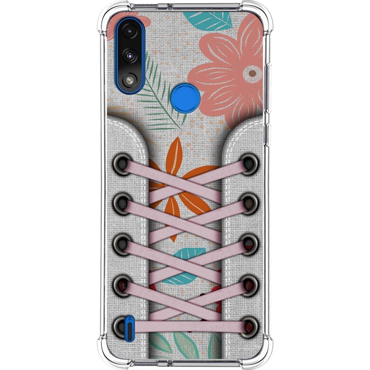 Funda Silicona Antigolpes para Motorola Moto E7 Power diseño Zapatillas 09 Dibujos