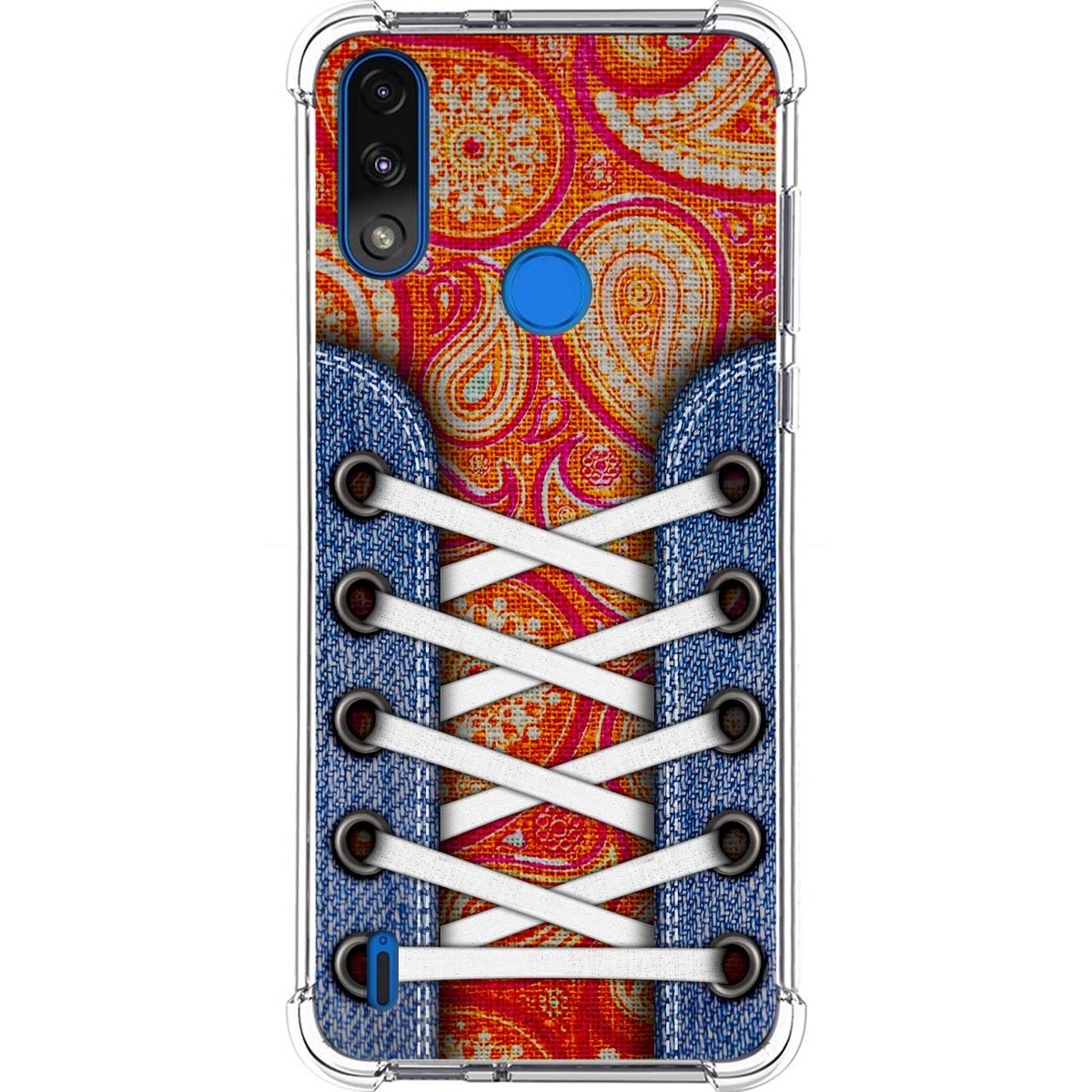 Funda Silicona Antigolpes para Motorola Moto E7 Power diseño Zapatillas 10 Dibujos