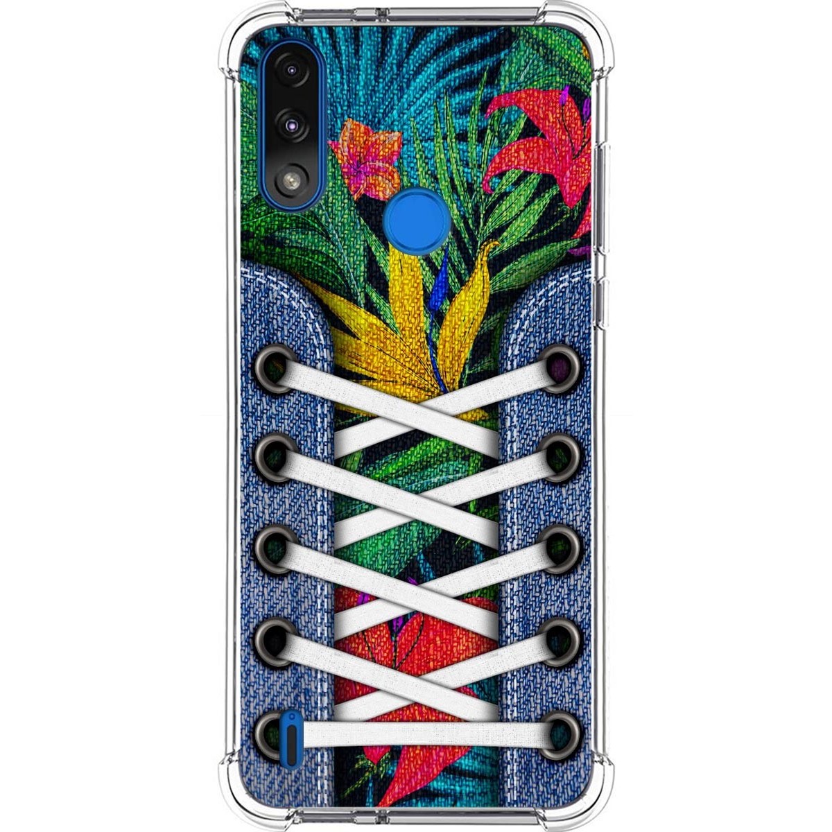 Funda Silicona Antigolpes para Motorola Moto E7 Power diseño Zapatillas 12 Dibujos