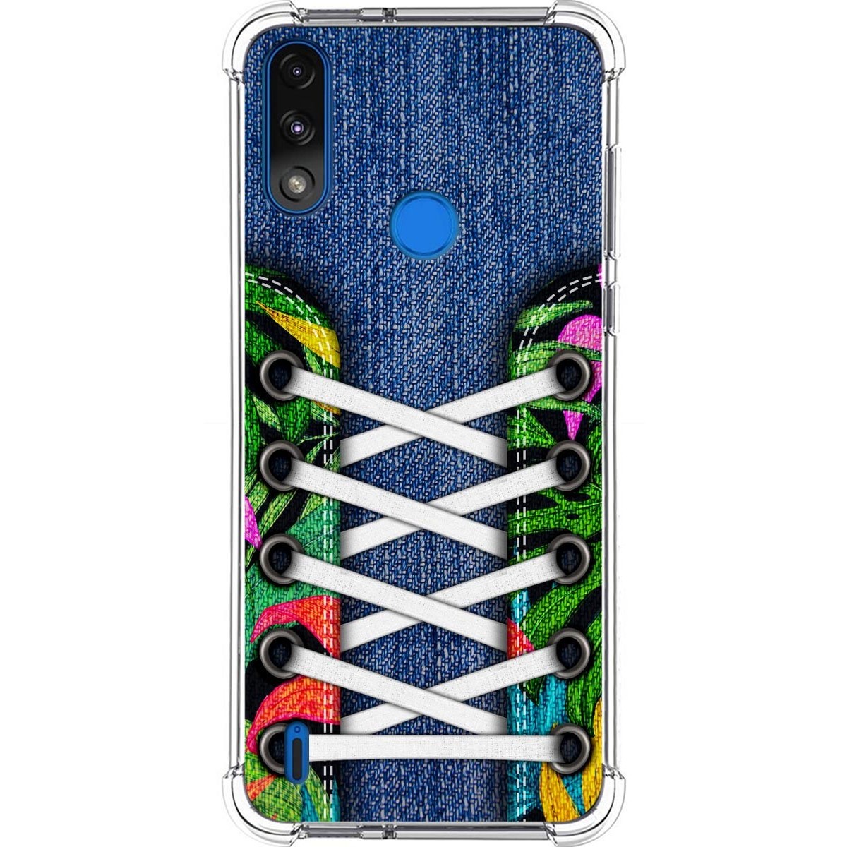 Funda Silicona Antigolpes para Motorola Moto E7 Power diseño Zapatillas 13 Dibujos
