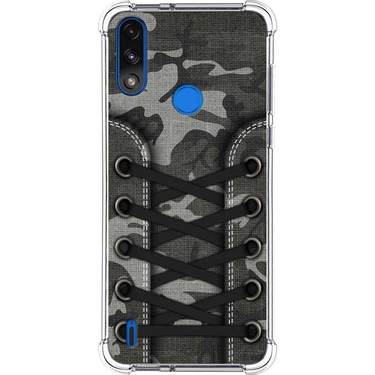 Funda Silicona Antigolpes para Motorola Moto E7 Power diseño Zapatillas 15 Dibujos