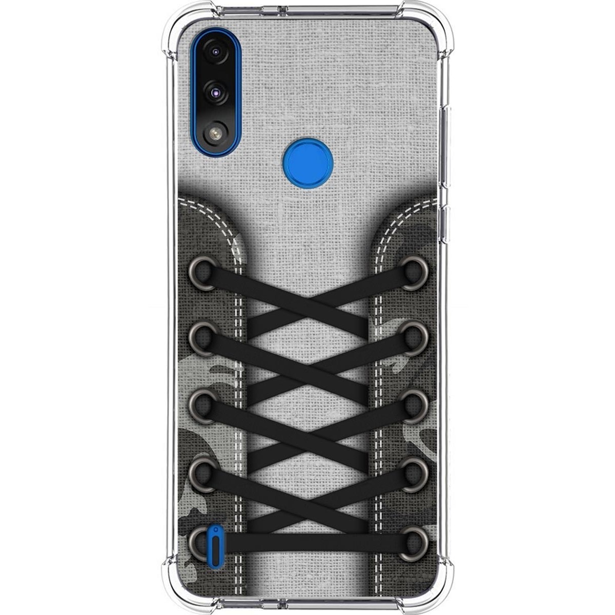 Funda Silicona Antigolpes para Motorola Moto E7 Power diseño Zapatillas 16 Dibujos