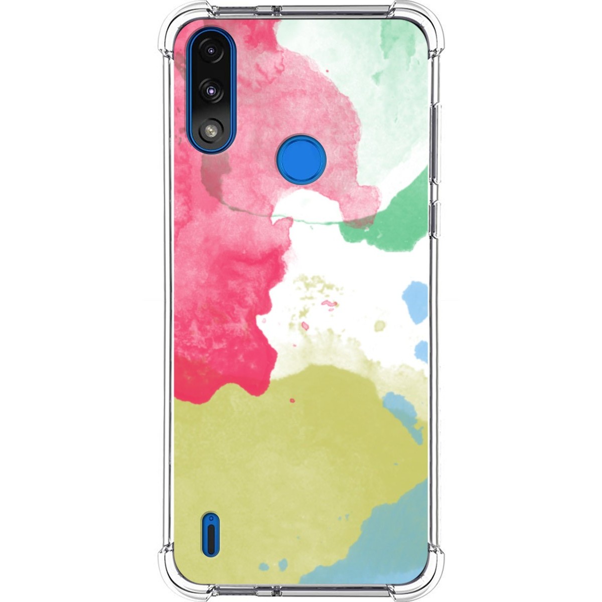 Funda Silicona Antigolpes para Motorola Moto E7 Power diseño Acuarela 02 Dibujos