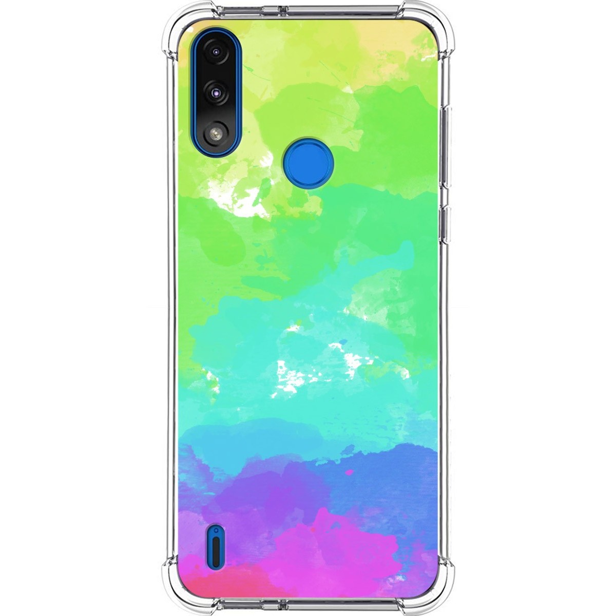 Funda Silicona Antigolpes para Motorola Moto E7 Power diseño Acuarela 03 Dibujos