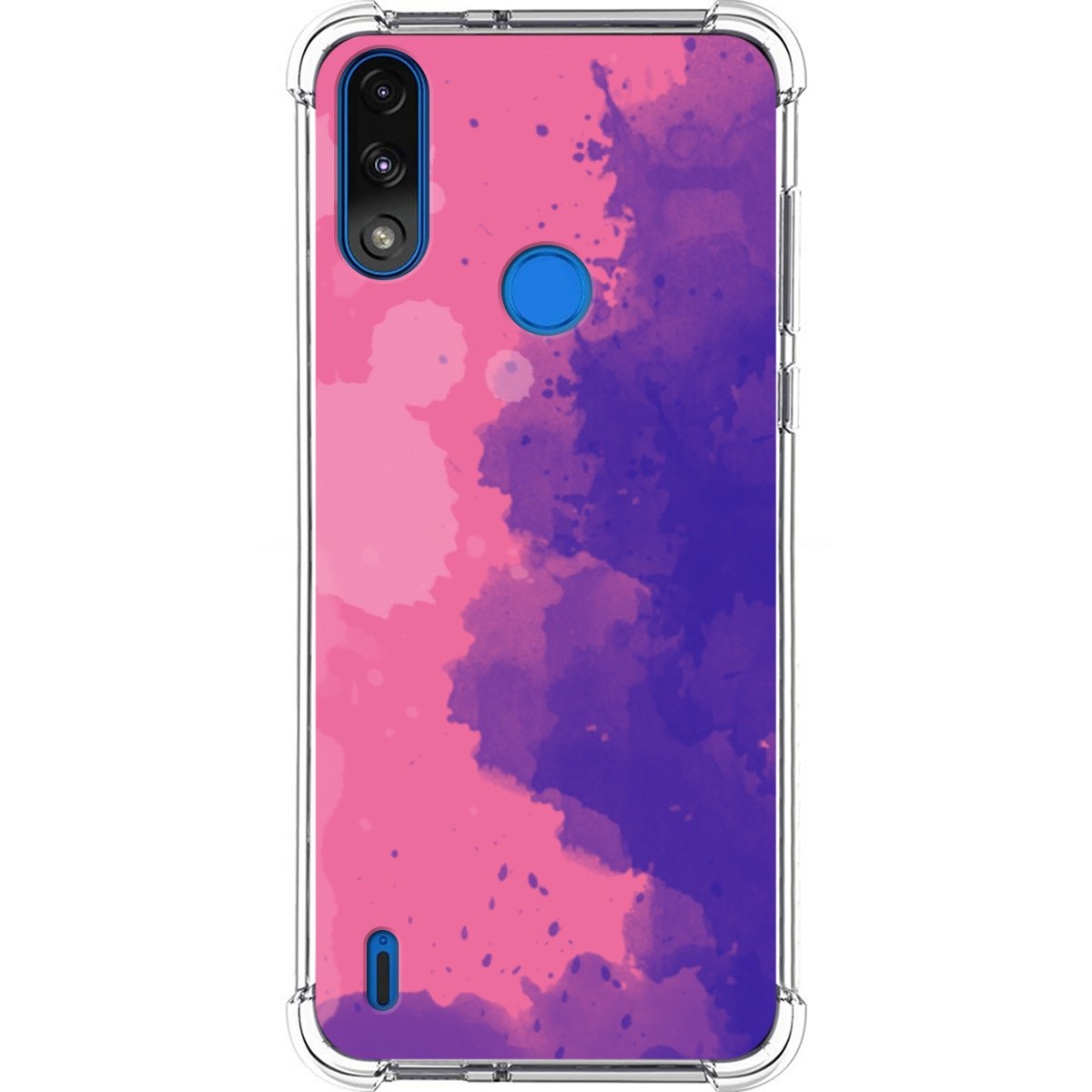 Funda Silicona Antigolpes para Motorola Moto E7 Power diseño Acuarela 07 Dibujos
