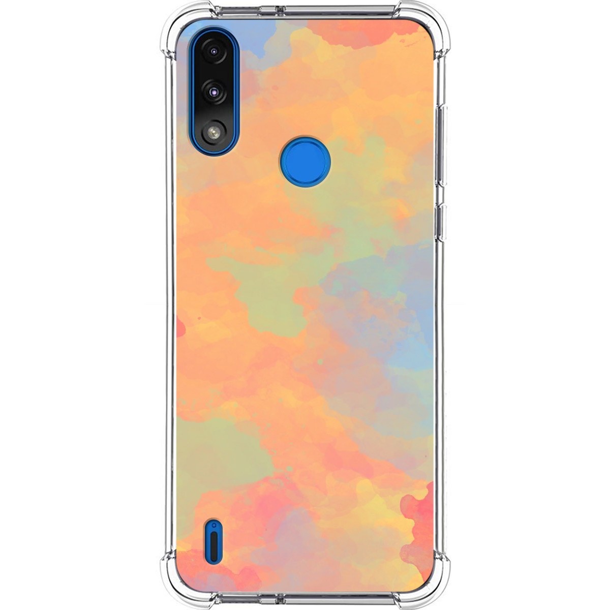 Funda Silicona Antigolpes para Motorola Moto E7 Power diseño Acuarela 08 Dibujos