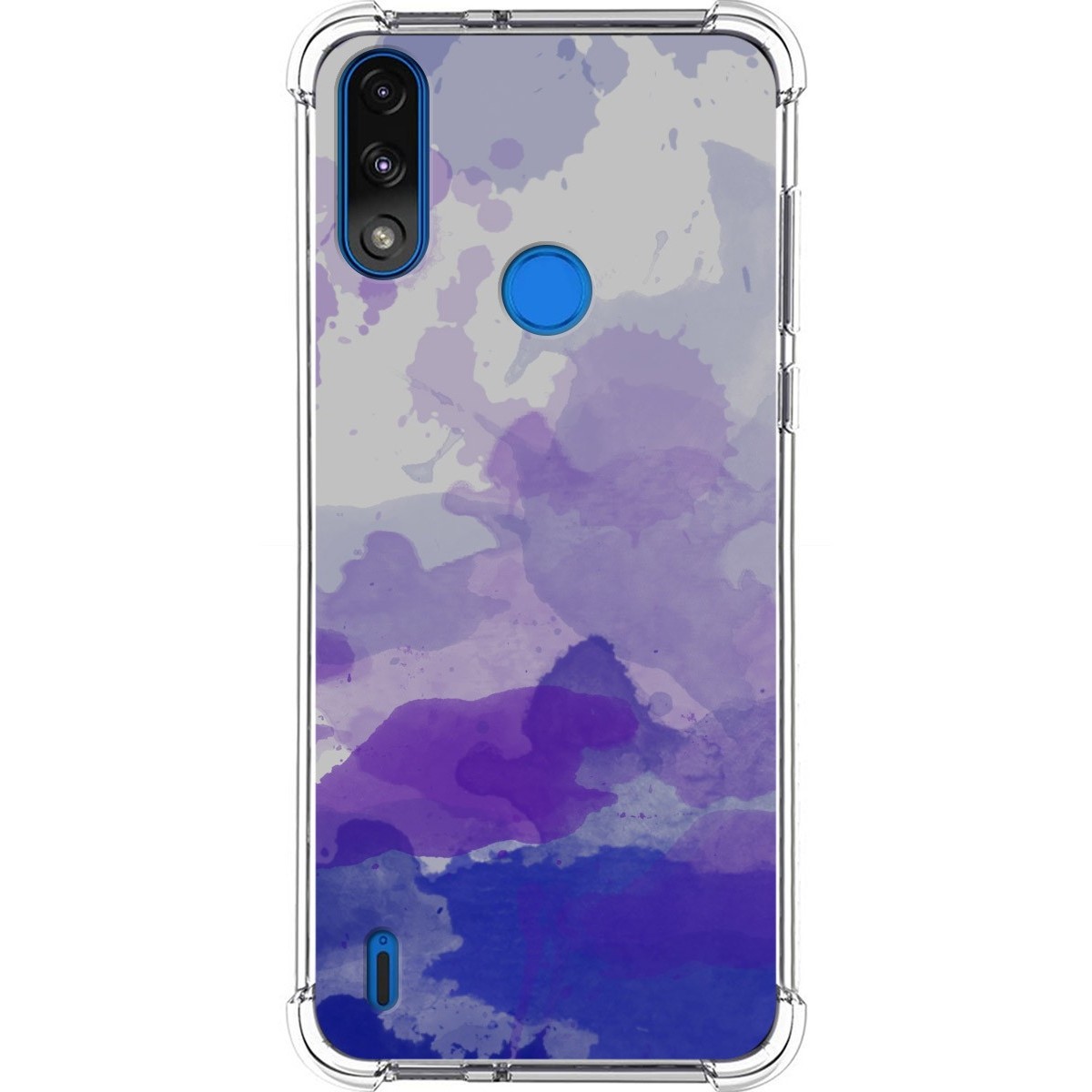Funda Silicona Antigolpes para Motorola Moto E7 Power diseño Acuarela 09 Dibujos