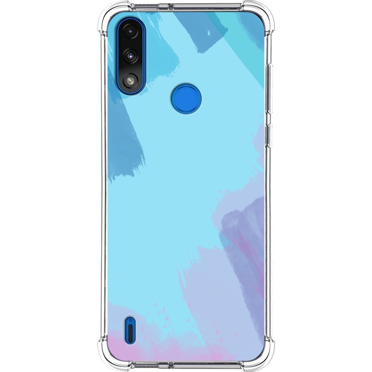 Funda Silicona Antigolpes para Motorola Moto E7 Power diseño Acuarela 10 Dibujos