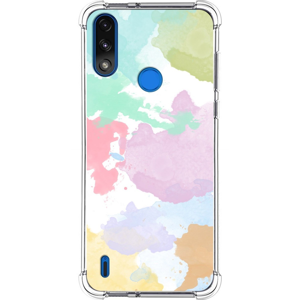 Funda Silicona Antigolpes para Motorola Moto E7 Power diseño Acuarela 11 Dibujos