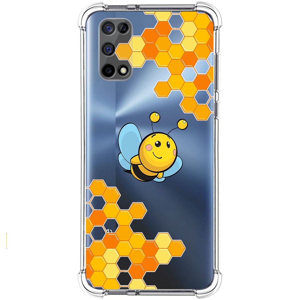Funda Silicona Antigolpes para Realme 7 5G diseño Abeja Dibujos