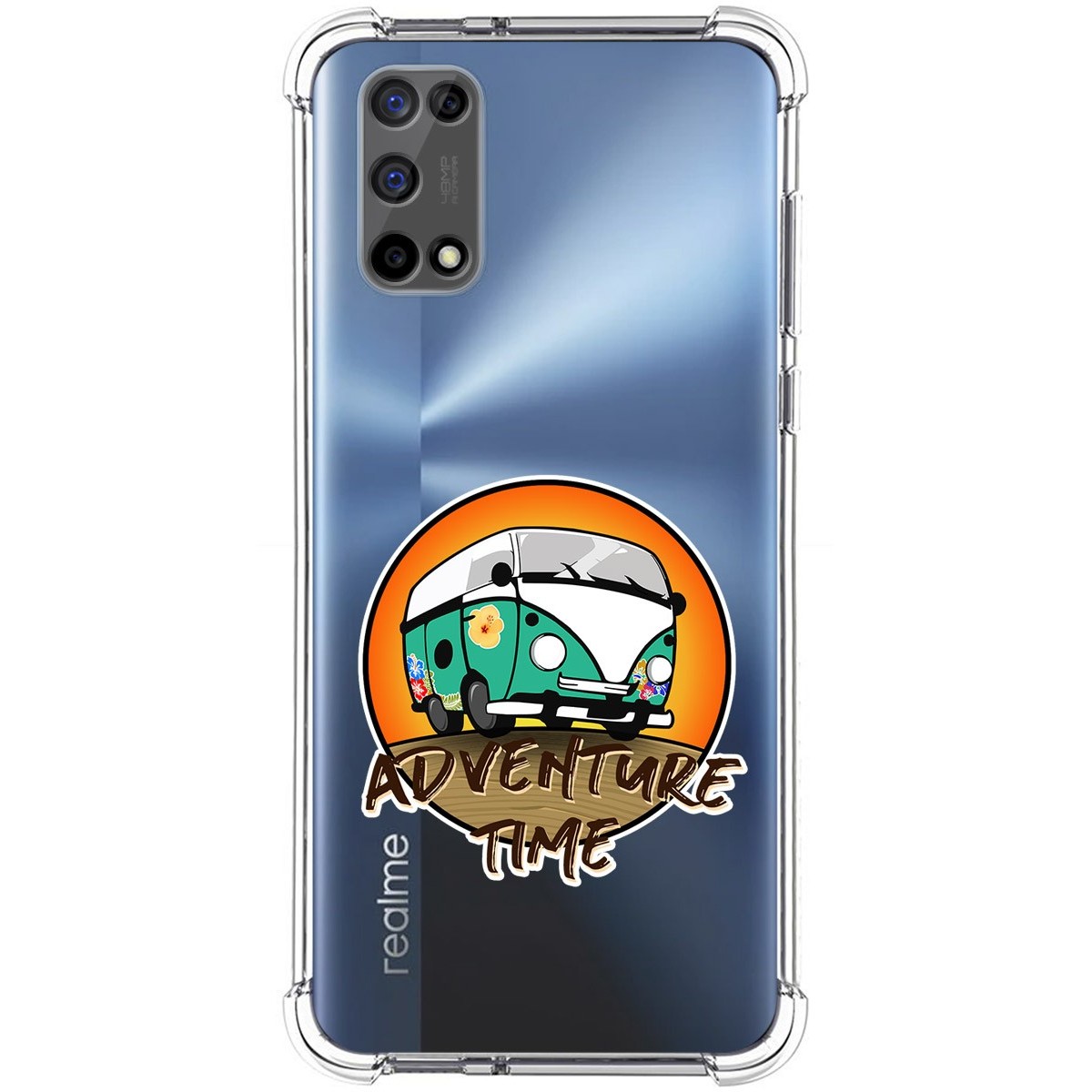 Funda Silicona Antigolpes para Realme 7 5G diseño Adventure Time Dibujos