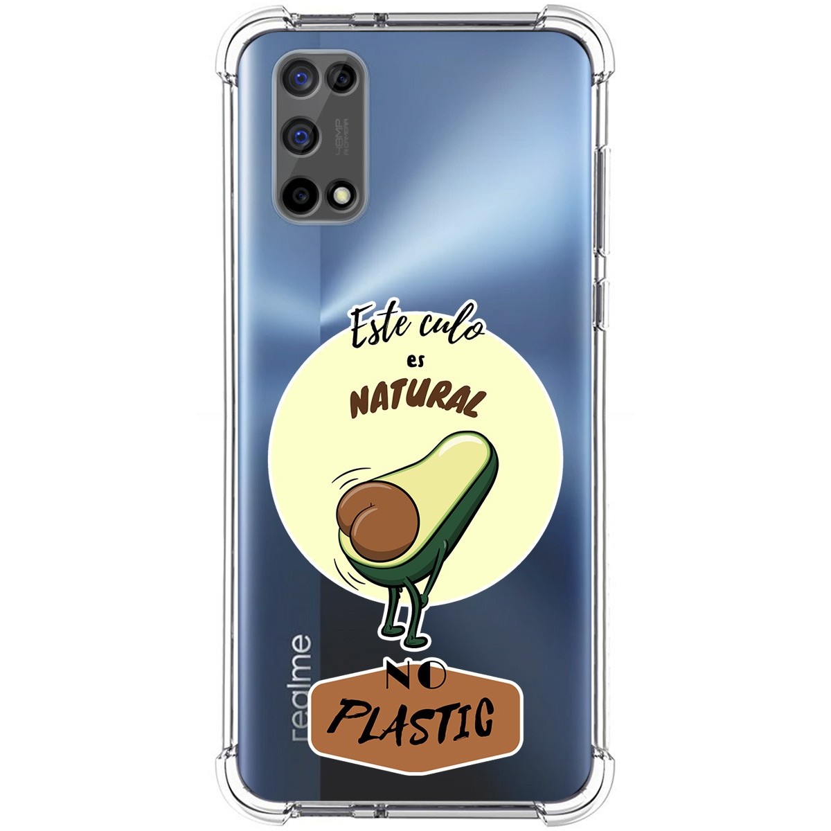 Funda Silicona Antigolpes para Realme 7 5G diseño Culo Natural Dibujos