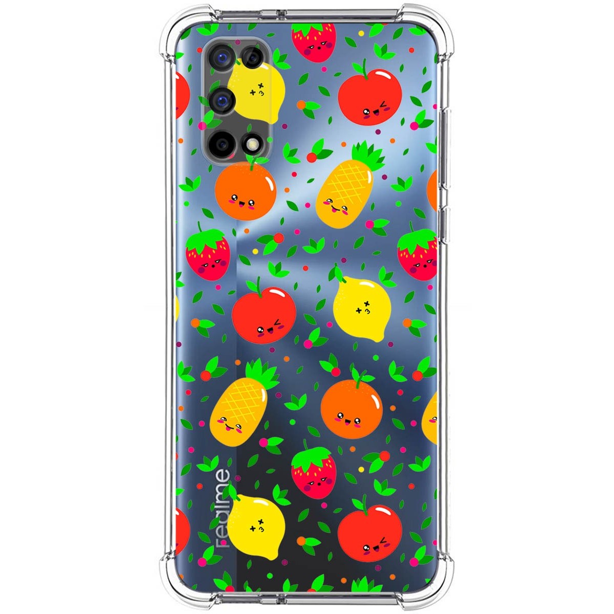 Funda Silicona Antigolpes para Realme 7 5G diseño Frutas 01 Dibujos