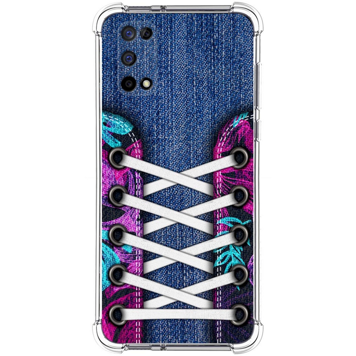 Funda Silicona Antigolpes para Realme 7 5G diseño Zapatillas 06 Dibujos