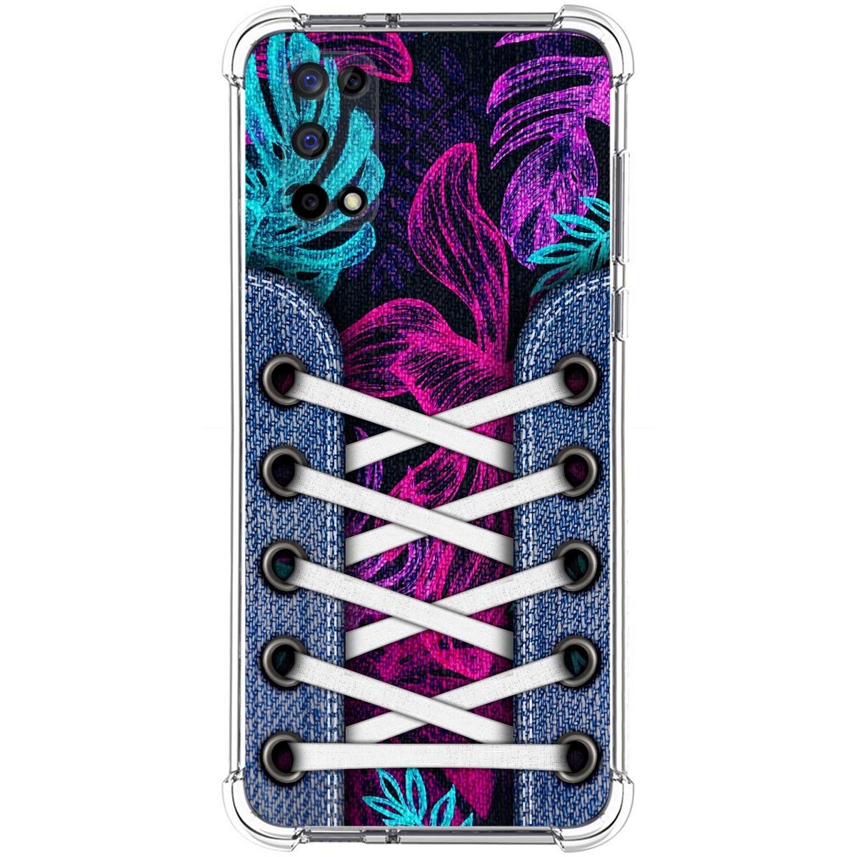 Funda Silicona Antigolpes para Realme 7 5G diseño Zapatillas 07 Dibujos