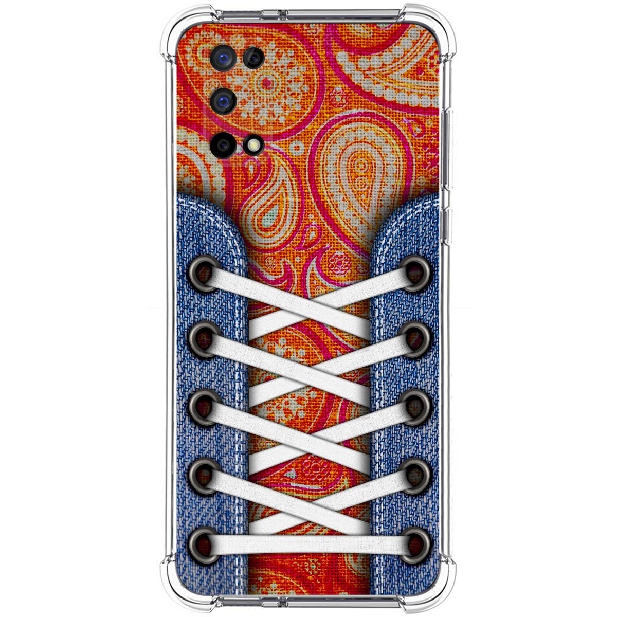 Funda Silicona Antigolpes para Realme 7 5G diseño Zapatillas 10 Dibujos