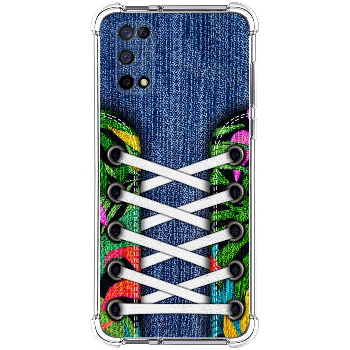 Funda Silicona Antigolpes para Realme 7 5G diseño Zapatillas 13 Dibujos