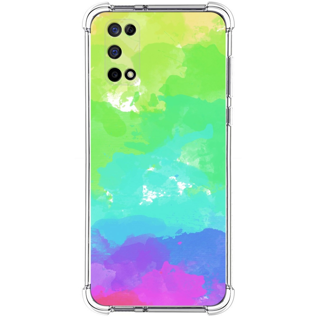 Funda Silicona Antigolpes para Realme 7 5G diseño Acuarela 03 Dibujos