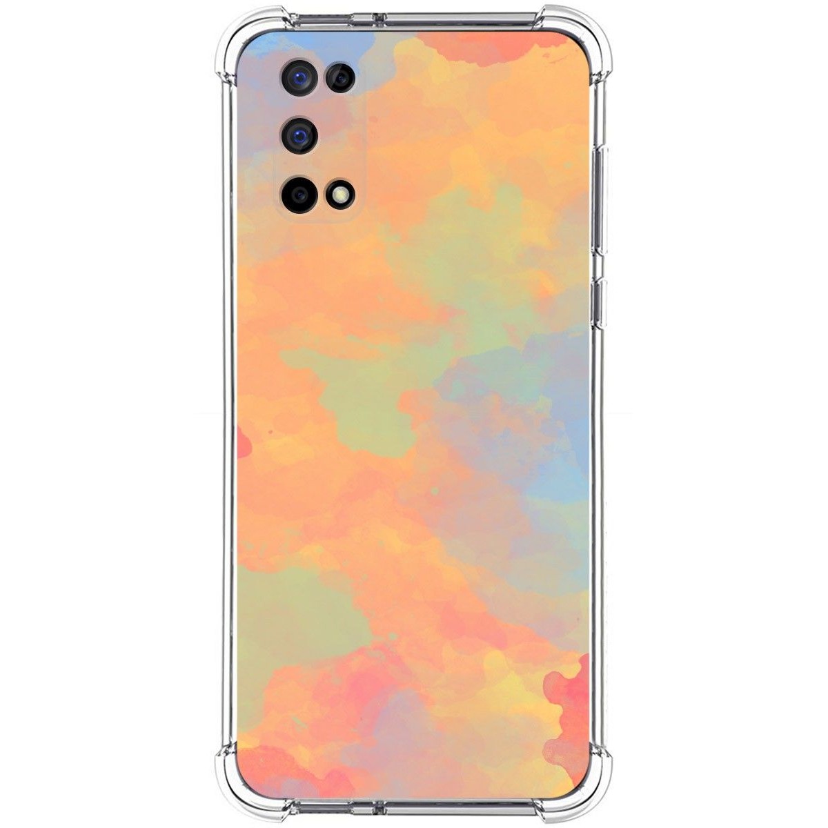 Funda Silicona Antigolpes para Realme 7 5G diseño Acuarela 08 Dibujos