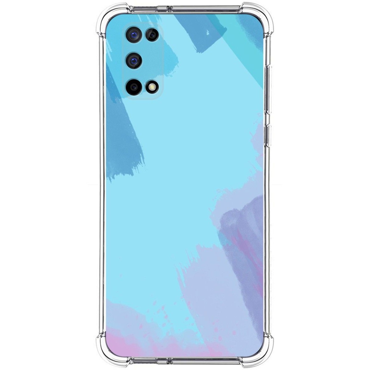 Funda Silicona Antigolpes para Realme 7 5G diseño Acuarela 10 Dibujos