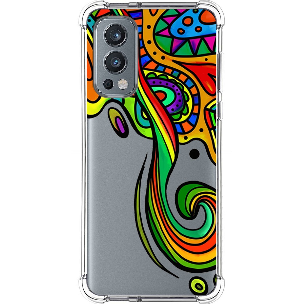 Funda Silicona Antigolpes para OnePlus Nord 2 5G diseño Colores Dibujos