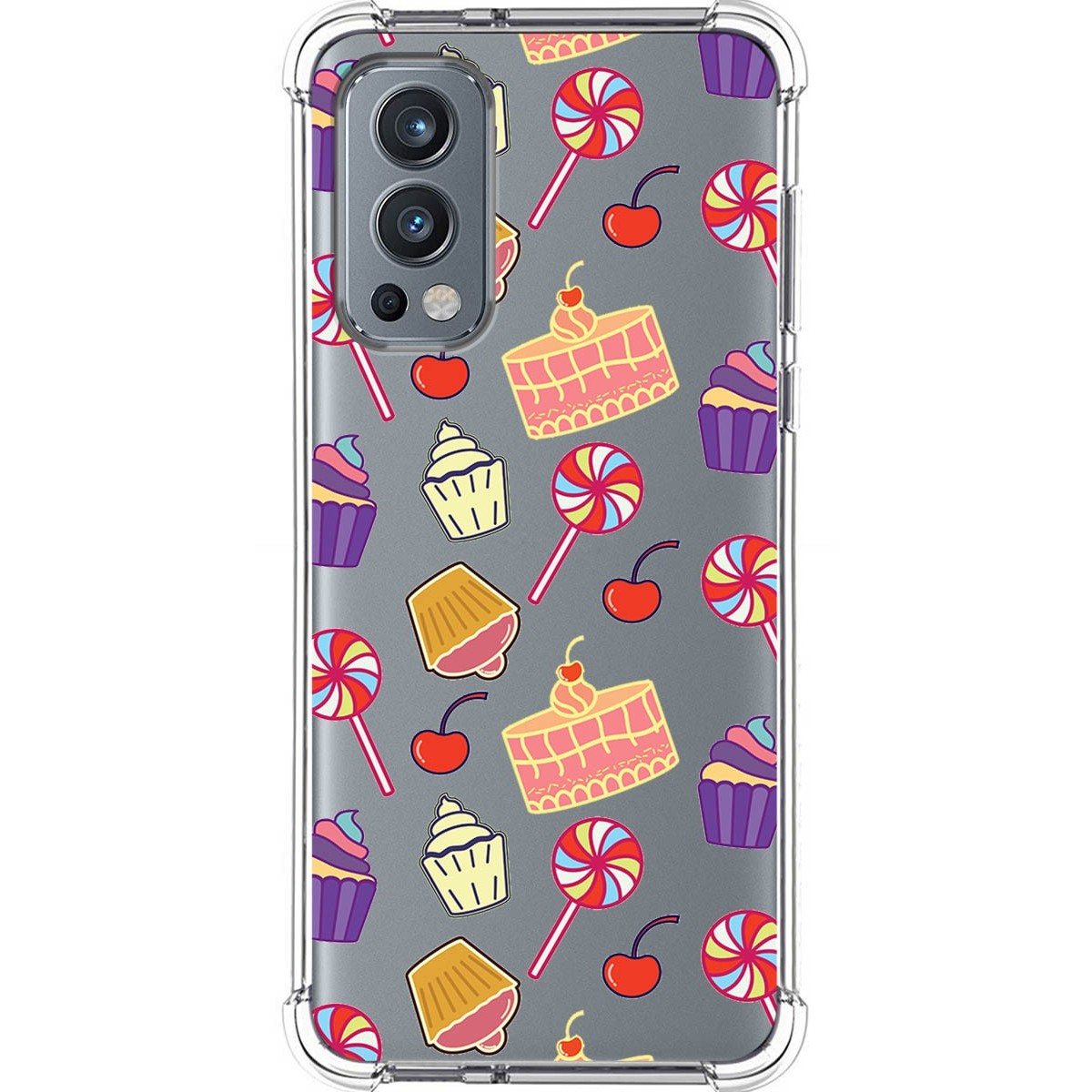 Funda Silicona Antigolpes para OnePlus Nord 2 5G diseño Dulces 01 Dibujos