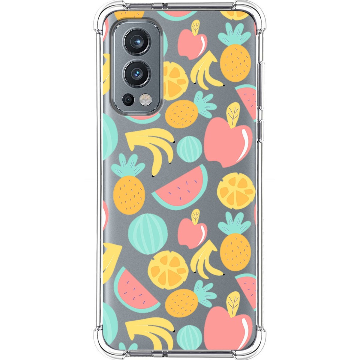 Funda Silicona Antigolpes para OnePlus Nord 2 5G diseño Frutas 02 Dibujos